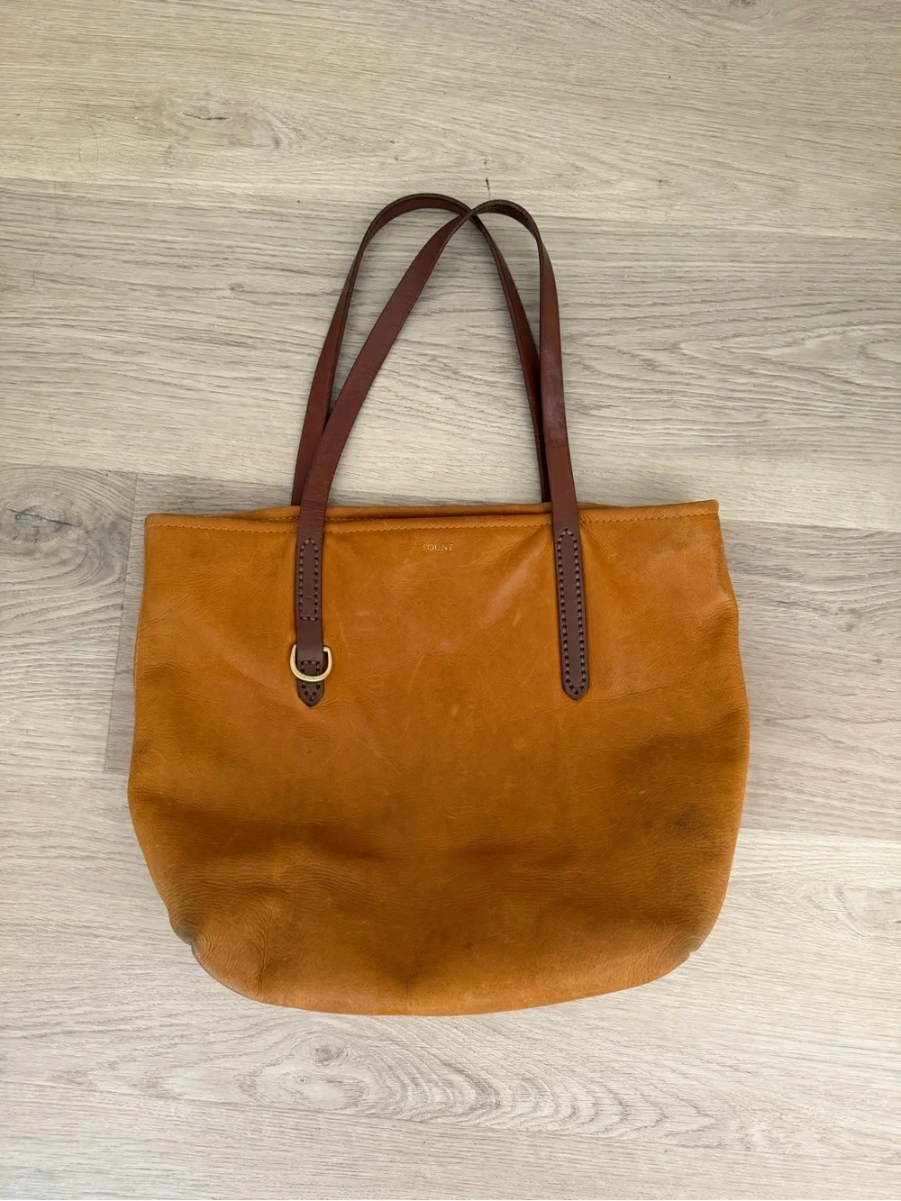 Fount Classic Tan Leather Tote bag